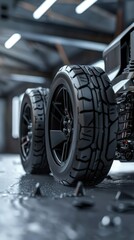 Fototapeta premium Showcase the advancements in electric vehicle technology through a revolutionary 3D design