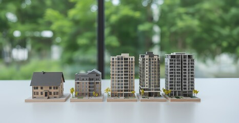 マンション・住宅・家・ミニチュア模型