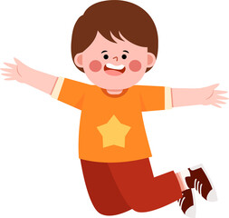 Joyful Kids Characters with Expressive Gestures for Presentations