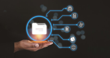 Document and folder management, online documentation database and digital file storage system, records keeping. Online documentation database and process automation to efficiently manage files
