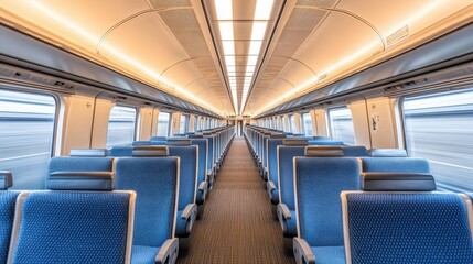 Scenic Bullet Train Journey Through Green Countryside