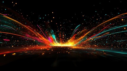 Stunning fireworks finale lighting up the night sky with bright colors, radiant sparks, and glowing trails.