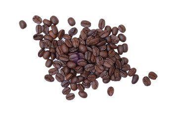Coffee beans isolated on white 