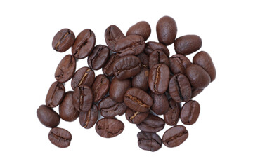 coffee beans isolated on white