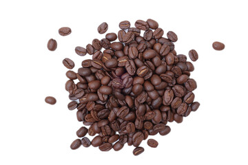 coffee beans on white background