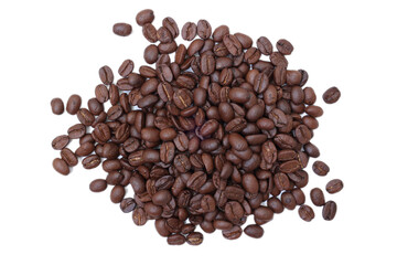 coffee beans on white background