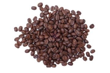 coffee beans on white background