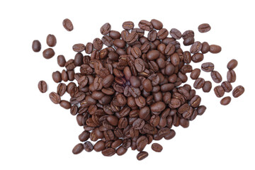 coffee beans on white background