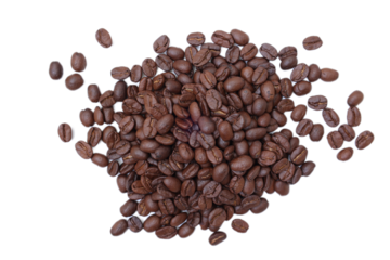 coffee beans on white background