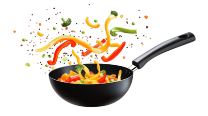 fresh peppers in a pan