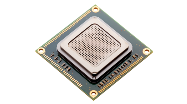Computer Processor Chip | CPU Microchip, Electronic Circuit Component, Technology Hardware