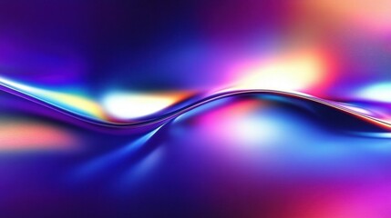 Fototapeta premium Vibrant abstract wave in colorful gradient hues