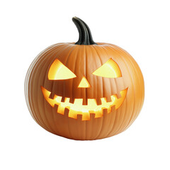 halloween pumpkin isolated on white