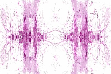 Abstract Pink Pattern with Textured Splashes and Lines Design