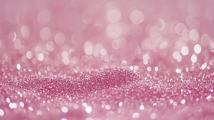 Pink glitter bokeh background.