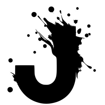 recommend clip art: Silhouette of the letter J logo