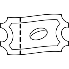 Super Bowl Ticket Icon