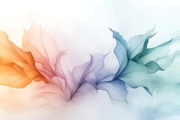 Fototapeta premium Abstract Pastel Floral Watercolor Background - Abstract Art: The im.