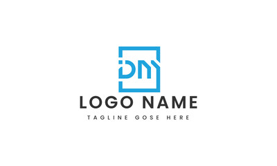 dm letter  custom logo design