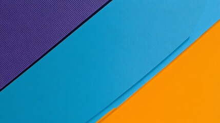 Abstract Triangular Pattern of Purple Blue and Orange