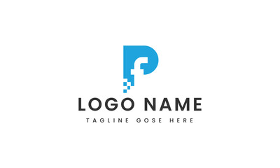 p letter custom logo design