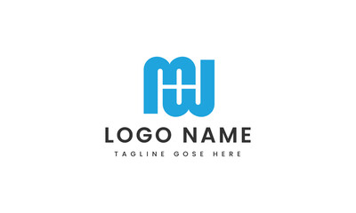 mw letter custom logo design