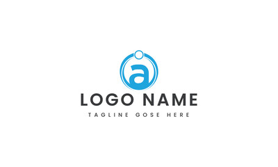 Fototapeta premium abstract Branding letter a chating logo template design