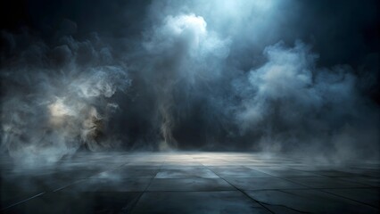 White smoke or fog flowing across the floor creates a mysterious and ethereal atmosphere. This effect is perfect for enhancing the ambiance of theatrical productions, photo shoots, or special events