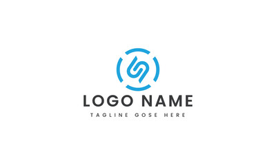 
abstract Branding letter js logo template design