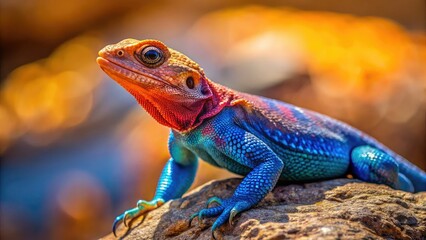 Obraz premium Agama Lizard Erongo Mountains Namibia Wildlife Portrait