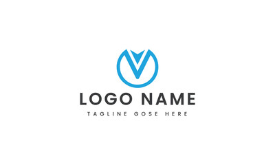 
abstract Branding letter v logo template design