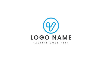 
abstract Branding letter v logo template design