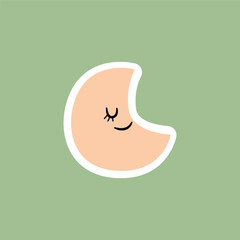 moon sticker icon