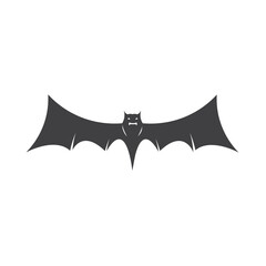 black bat icon vector element design