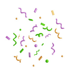 Colorful Swirling Carnival Confetti