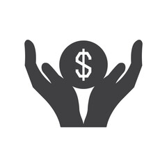 Obraz premium earning money icon vector element design