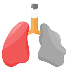 Stop Smoking, Cigarettes Forbidden Sign, World No Tobacco Day Illustration