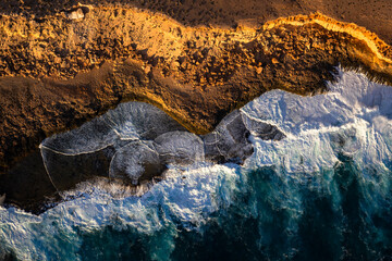 Aerial photography of Shark Bay, Western Australia, Australia