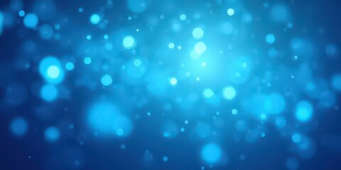 Celestial Blue Bokeh: Abstract background of shimmering blue bokeh lights, perfect for dreamy and serene designs. Evokes a sense of calm and wonder.