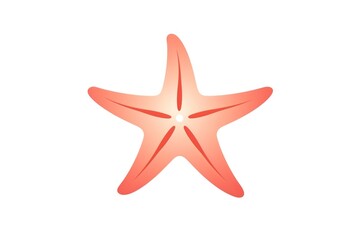 Obraz premium Starfish symbol white background echinoderm.