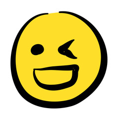 Fototapeta premium Hand Drawn Sketch Emoji with Different Emotion and Mood