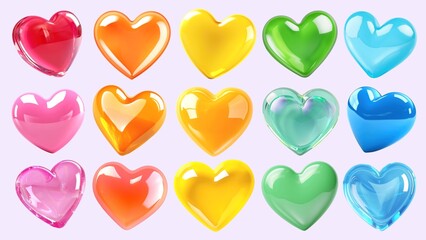 3D heart element set