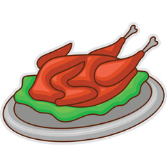 Fried Turkey Sticker