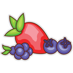 Berries Sticker