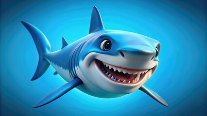 Big Shark Smile Panoramic Background Ai Art