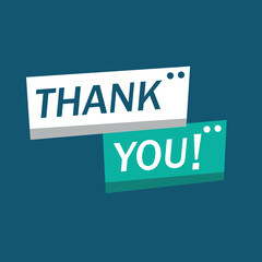 thank you letter vector design. thank you background illustration