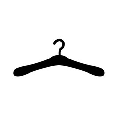 Cloth hanger  rack or clothes coat icon symbol vector 