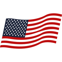 Fototapeta premium America Waving Flag
