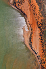 Aerial photography of Shark Bay, Western Australia, Australia