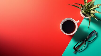 Efficient Workspace Optimization for Enhanced Productivity - Flat Design Illustration with Organizational Tips and Copy Space for Text